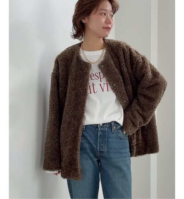 JOURNAL STANDARD relume「《追加》ボアカラーレスジャケット」|その他|