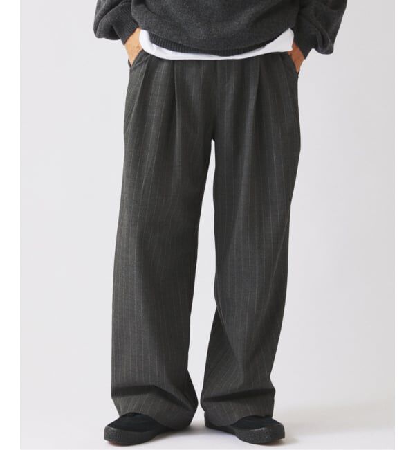 JOURNAL STANDARD relume「ヒールカット ルーズ ストライプ スラックス」|スラックス|