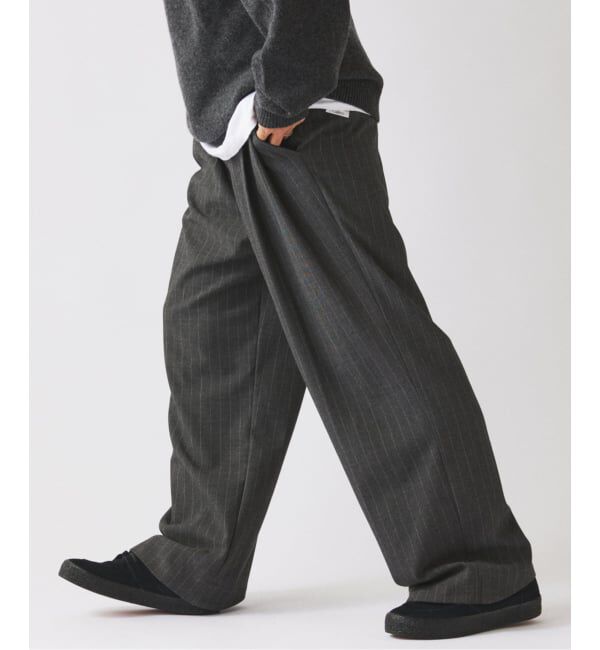 JOURNAL STANDARD relume「ヒールカット ルーズ ストライプ スラックス」|スラックス|