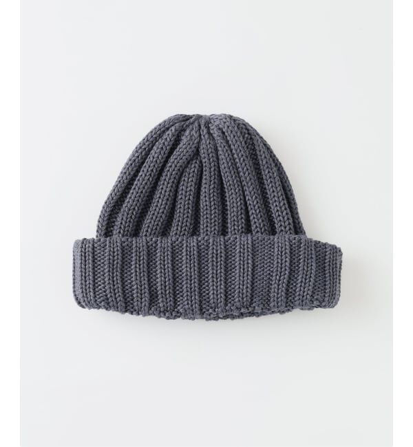 JOURNAL STANDARD relume「コットンブレンド ハーフリブ ニットキャップ」|ニット帽|ブラック B