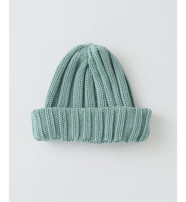 JOURNAL STANDARD relume「コットンブレンド ハーフリブ ニットキャップ」|ニット帽|グリーン B