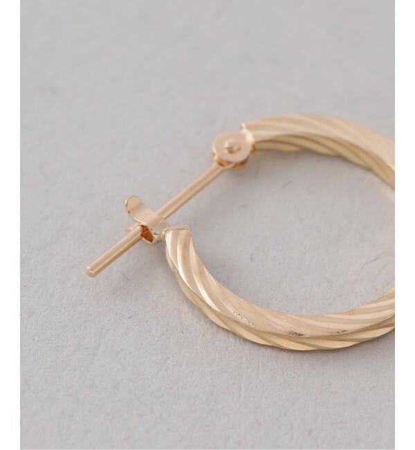 Lilas by Spick&Span「《一部店舗＋WEB限定》スクリューフープピアスS K18（両耳）」|ピアス|