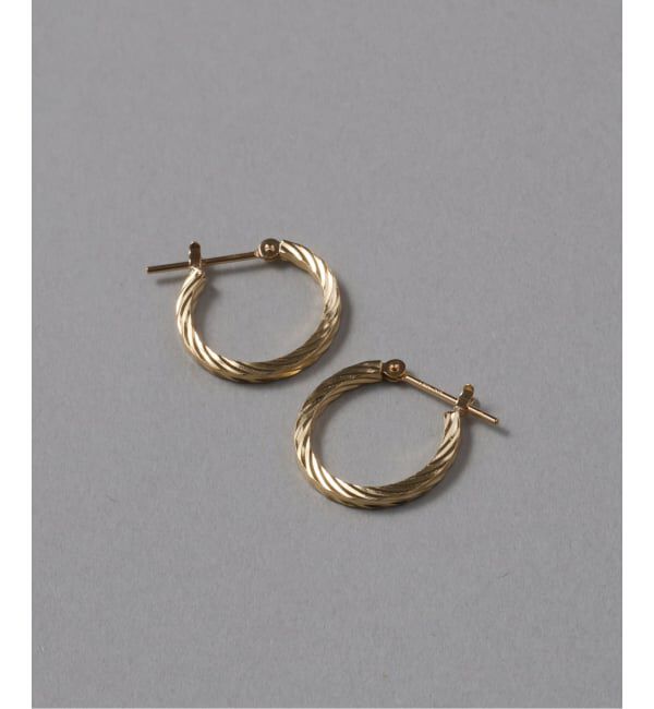 Lilas by Spick&Span「《一部店舗＋WEB限定》スクリューフープピアスS K18（両耳）」|ピアス|