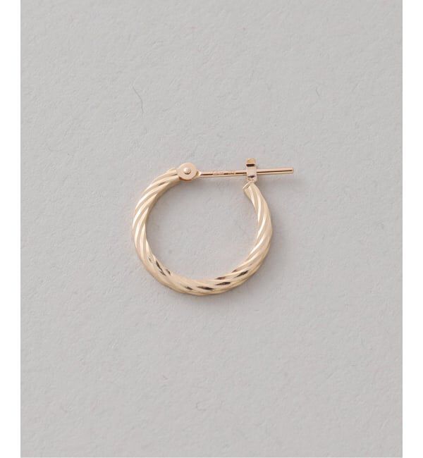 Lilas by Spick&Span「《一部店舗＋WEB限定》スクリューフープピアスS K18（両耳）」|ピアス|