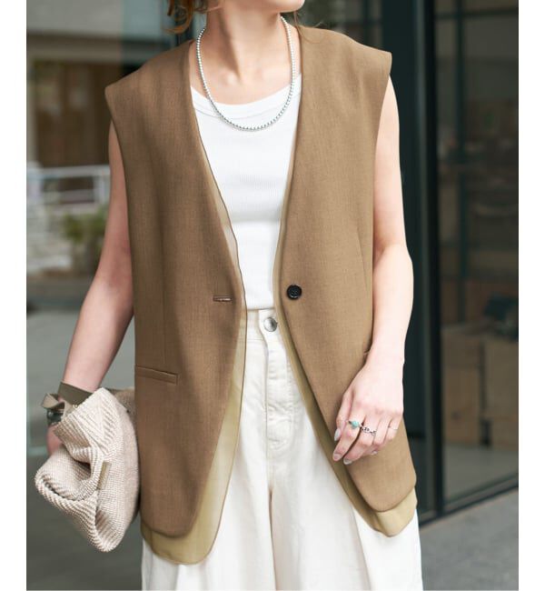 Spick and Span「シアーレイヤードジレ」|その他|