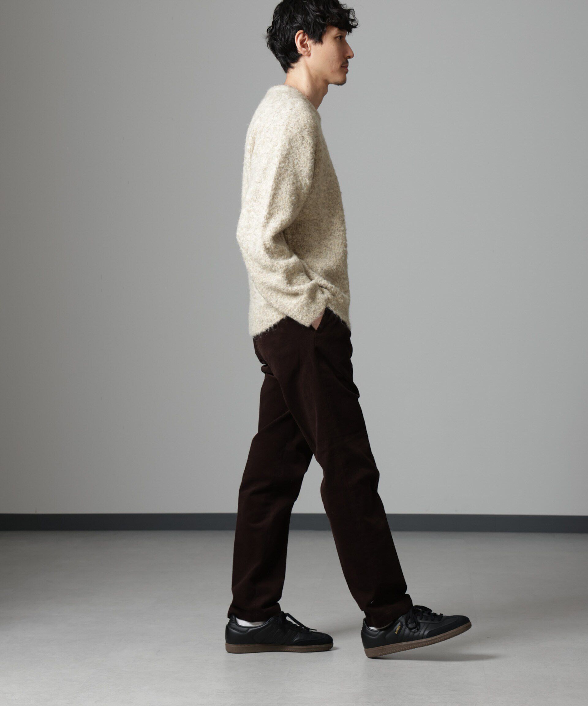 nano･universe「ウールミックスブークレニット」|ニット・セーター|