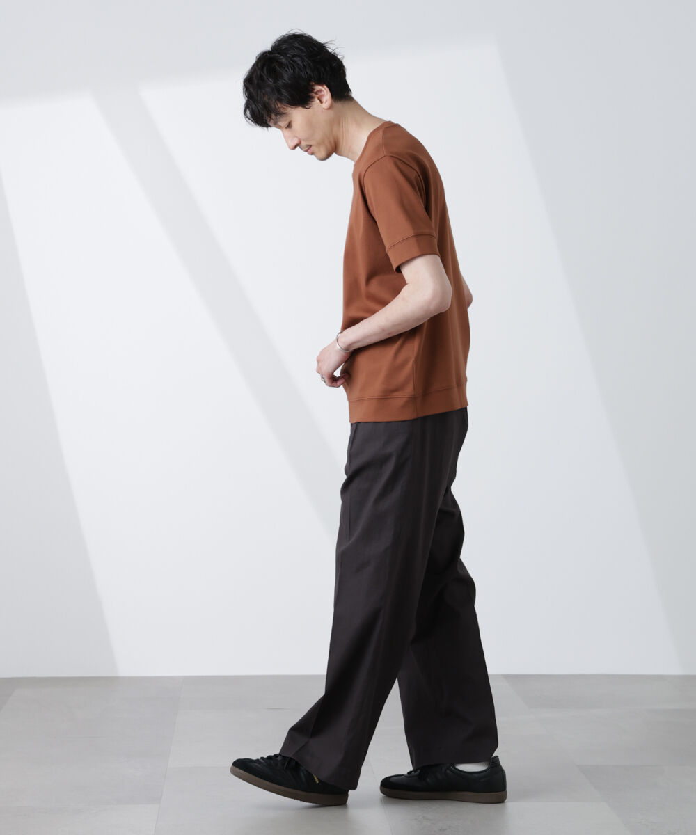 nano･universe「[FORMAL JERSEY]クルーネックカットソー半袖」|Tシャツ・カットソー|