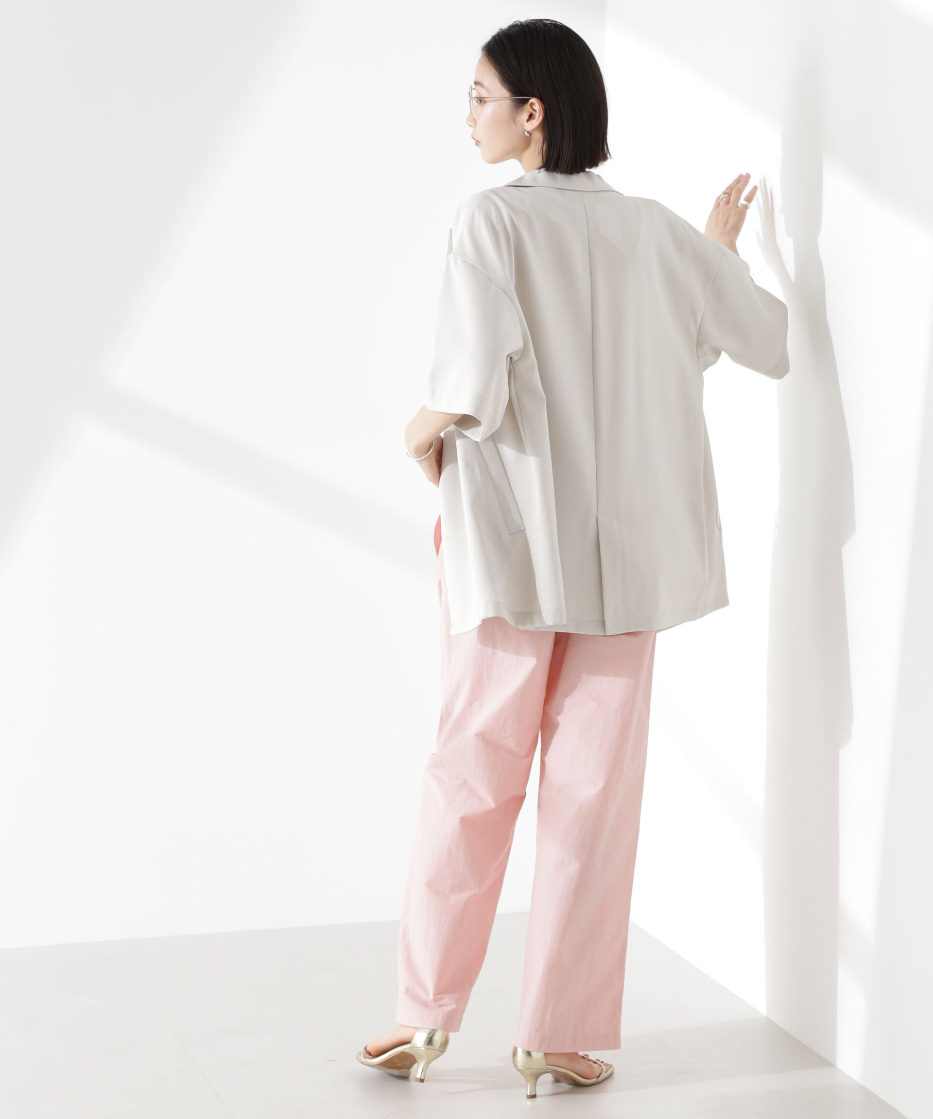 nano･universe「タスランワイドイージーパンツ」|チノ|