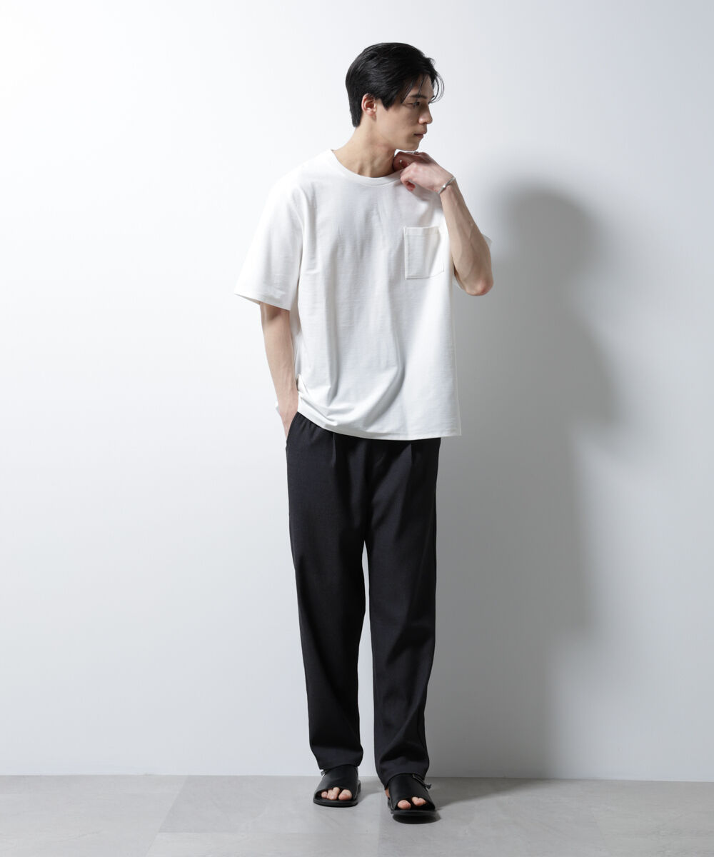 nano･universe「「MC」coveross(R)ツイル調 冷感プレーティング天竺 ポケットTシャツ」|Tシャツ・カットソー|