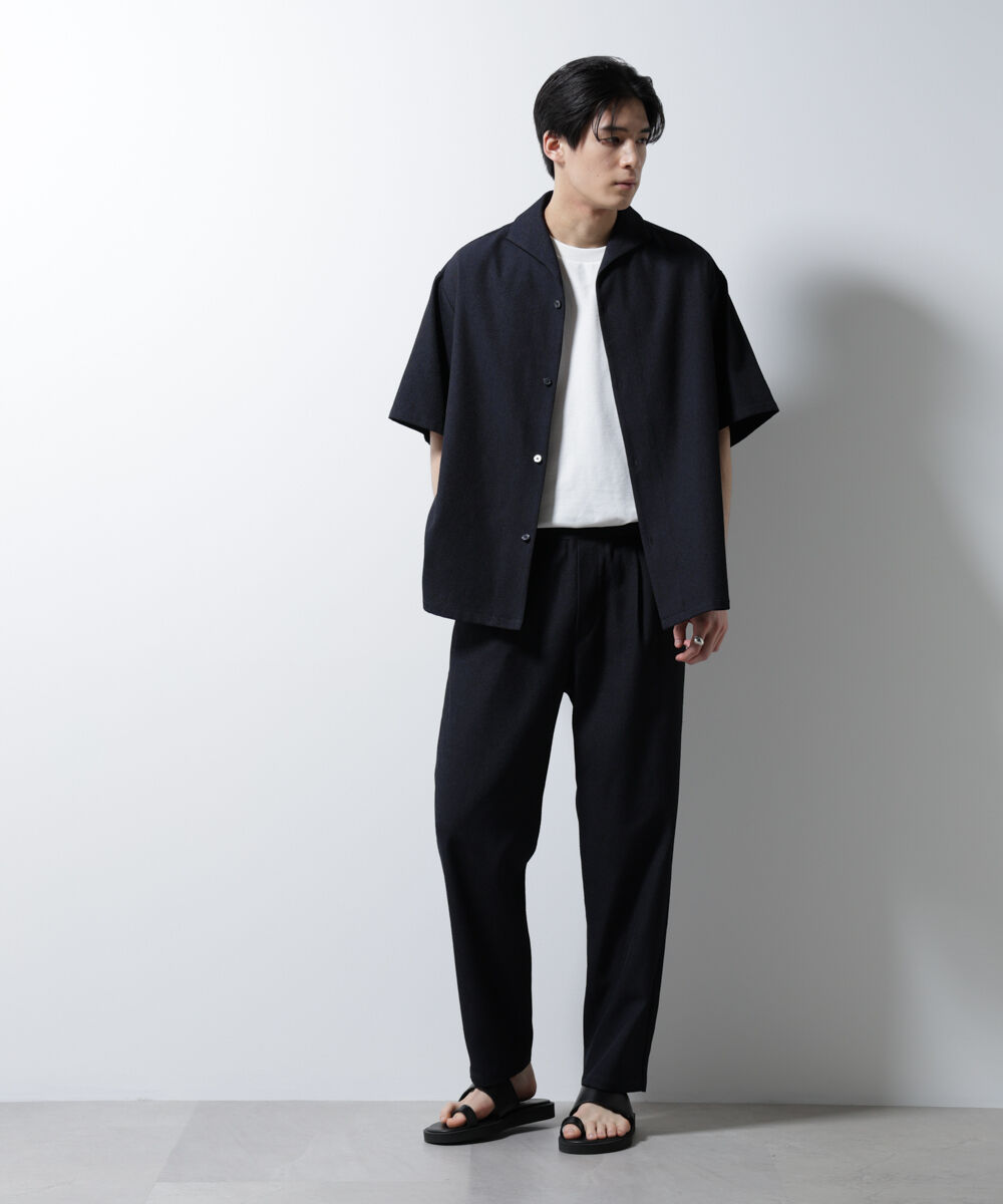 nano･universe「「MC」coveross(R)EOS ポリエステル リラックスワイドパンツ」|チノ|