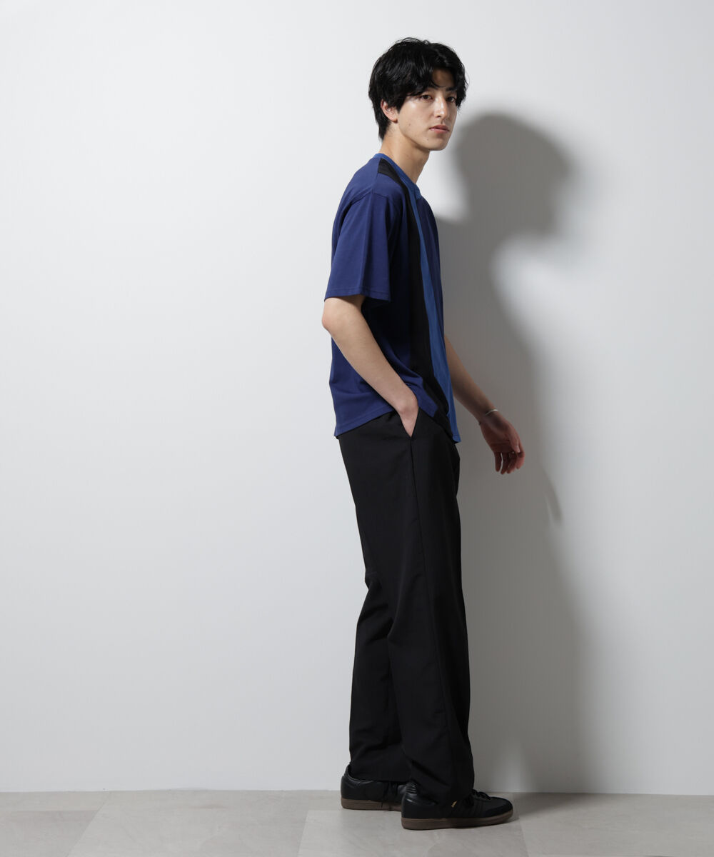 nano･universe「デザイン切替クルーネックTシャツ 半袖」|Tシャツ・カットソー|