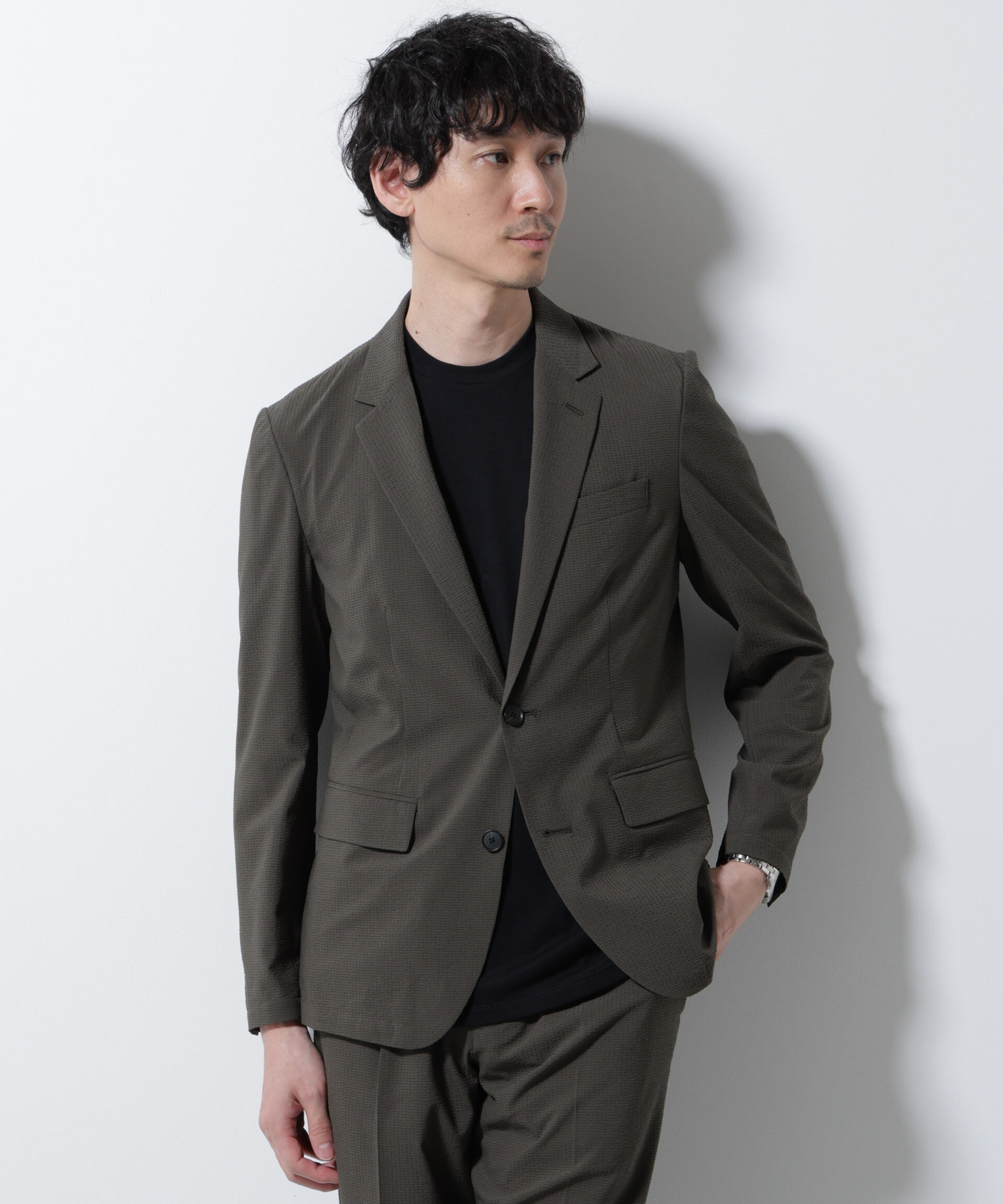 nano･universe「「Damerino」DotAir(R)サッカーストレッチセットアップ/吸水速乾」|スーツ|