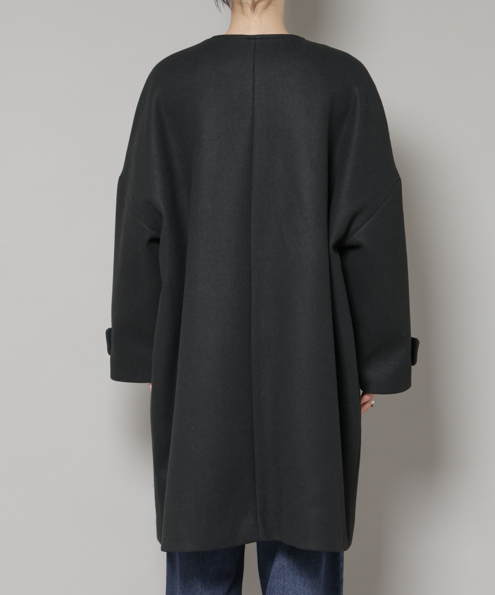 nano･universe「ノーカラーコクーンミドルコート」|その他|