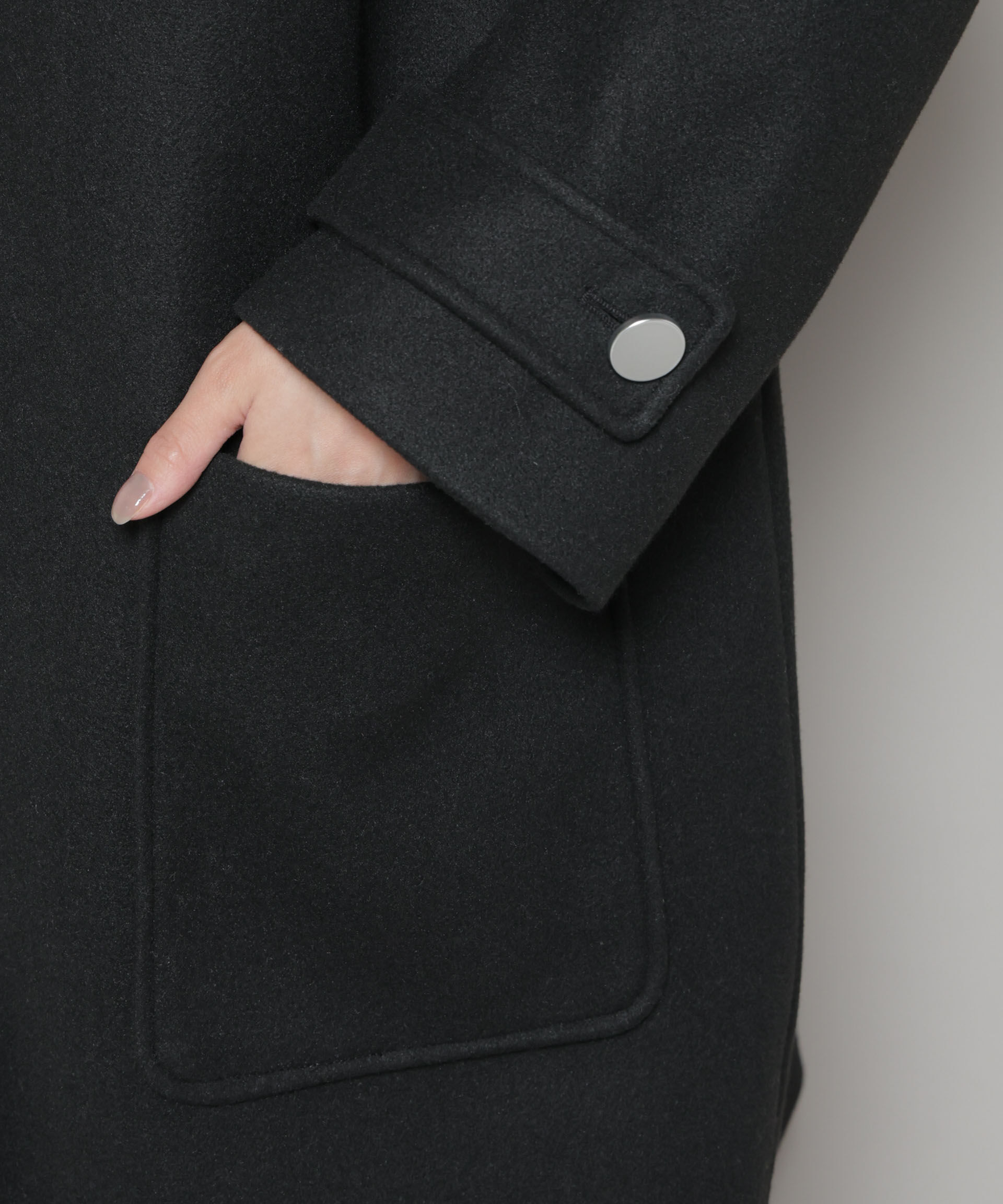 nano･universe「ノーカラーコクーンミドルコート」|その他|