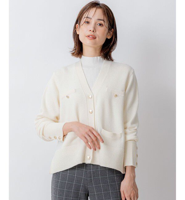 組曲「【WEB限定】ウールカシミヤミックス カーディガン」|カーディガン|ﾊﾟｰﾙﾎﾜ