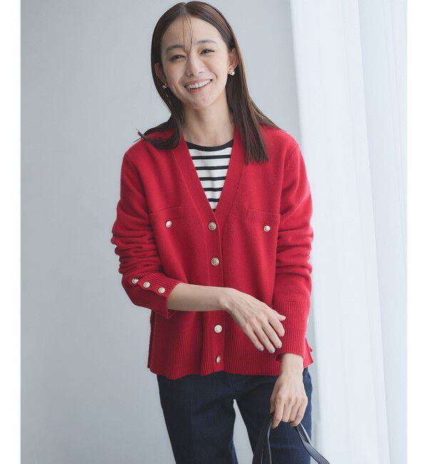 組曲「【WEB限定】ウールカシミヤミックス カーディガン」|カーディガン|