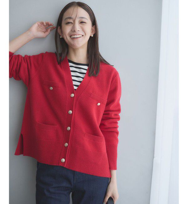 組曲「【WEB限定】ウールカシミヤミックス カーディガン」|カーディガン|