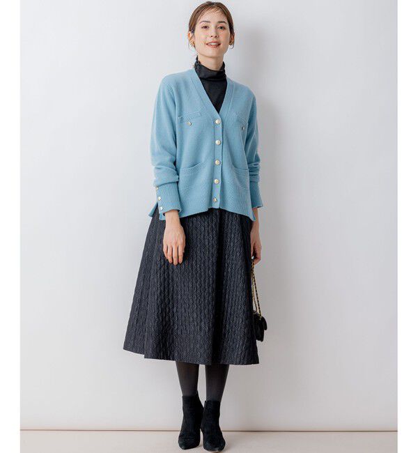 組曲「【WEB限定】ウールカシミヤミックス カーディガン」|カーディガン|