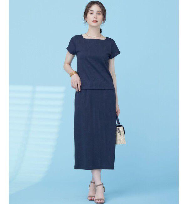 組曲「【WEB限定】ストライプジャガード タイトスカート」|スカート|