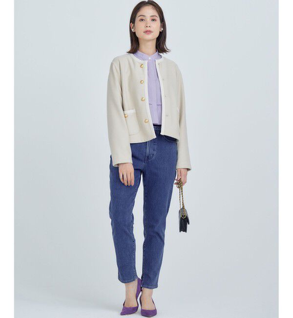 組曲「【2WAY・WEB限定】バックベロア リバーシブルジャケット」|ノーカラージャケット|