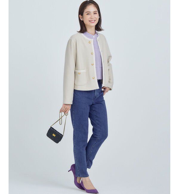 組曲「【2WAY・WEB限定】バックベロア リバーシブルジャケット」|ノーカラージャケット|