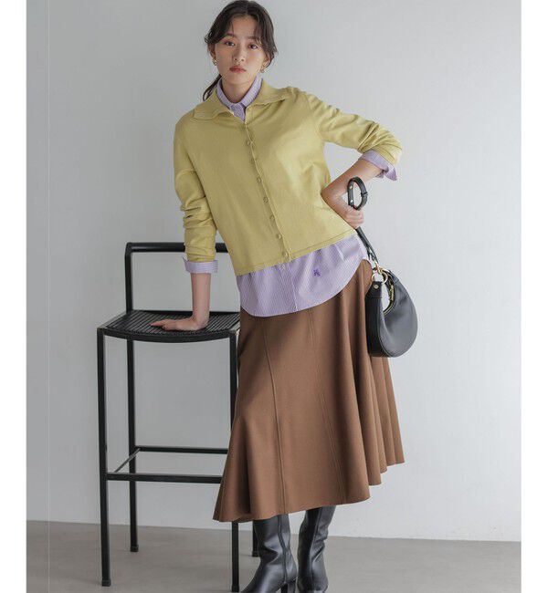 組曲「【加藤ローサさん着用】コットンタッチシャーティングボウタイ付き シャツ」|シャツ・ブラウス|