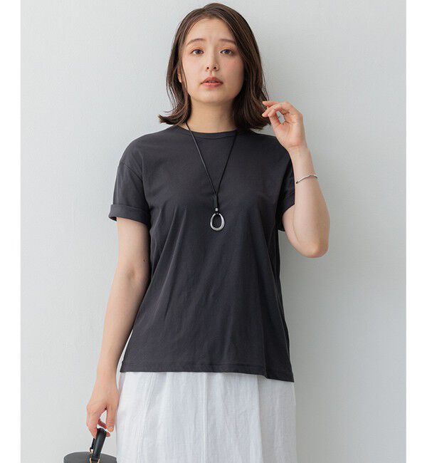 23区「【SLOW/WEB限定】シアーツイストシングルジャージー Tシャツ」|Tシャツ・カットソー|グレー系