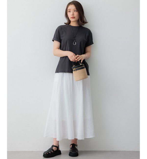 23区「【SLOW/WEB限定】シアーツイストシングルジャージー Tシャツ」|Tシャツ・カットソー|