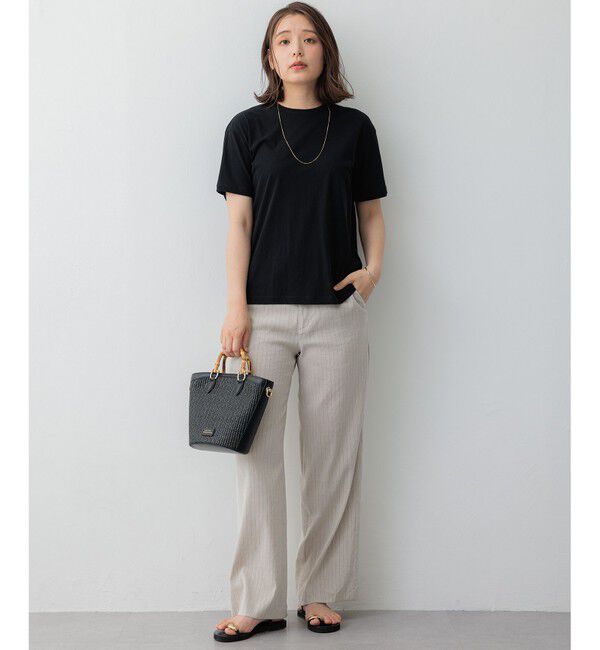 23区「【SLOW/WEB限定】シアーツイストシングルジャージー Tシャツ」|Tシャツ・カットソー|