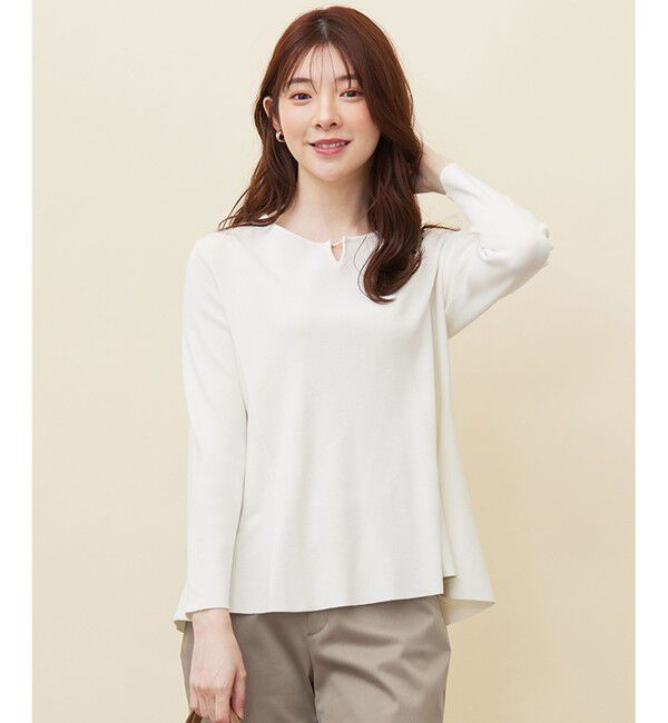 any SiS「【WEB・一部店舗限定】ペプラム ニット」|ニット・セーター|オフ