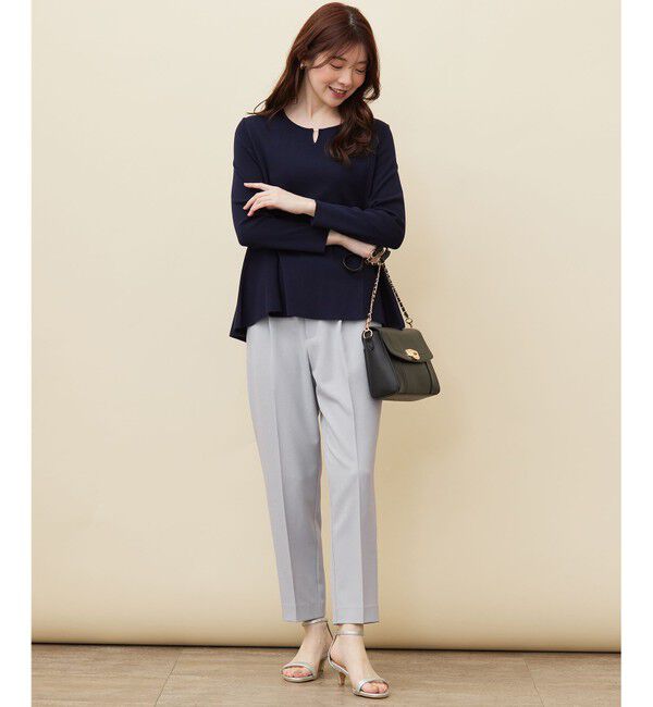 any SiS「【WEB・一部店舗限定】ペプラム ニット」|ニット・セーター|