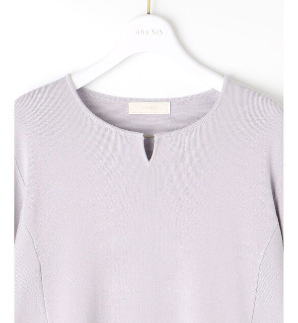 any SiS「【WEB・一部店舗限定】ペプラム ニット」|ニット・セーター|