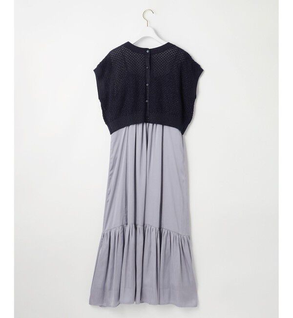 ANY SIS「【貴島明日香さんコラボ・3点セット】メッシュ ニット&times;キャミ ワンピース」|スーツ|