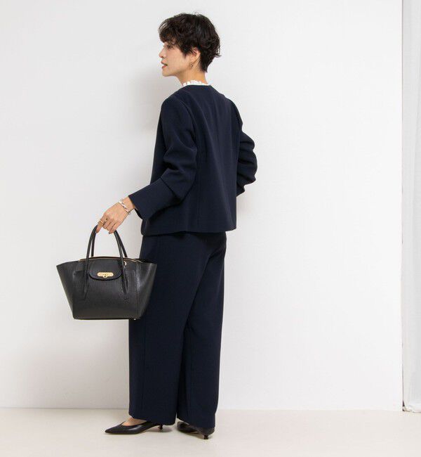 NOLLEY'S「《セットアップ対応》ウォッシャブルダブルクロスワイドパンツ」|その他|