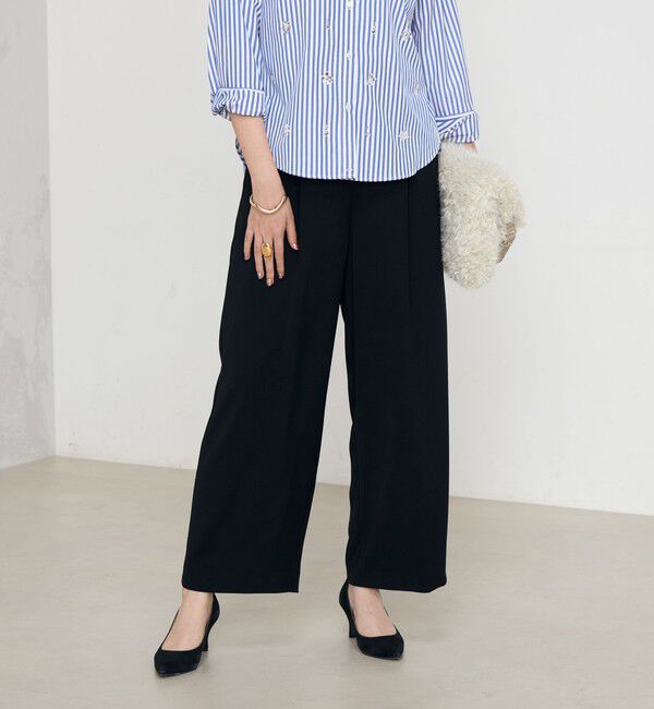 NOLLEY'S「《セットアップ対応》ウォッシャブルダブルクロスワイドパンツ」|その他|