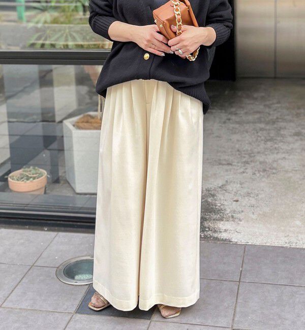 NOLLEY'S「◇【WEB限定サイズあり】《セットアップ対応》ウォッシャブルMannishワイドパンツ」|その他|