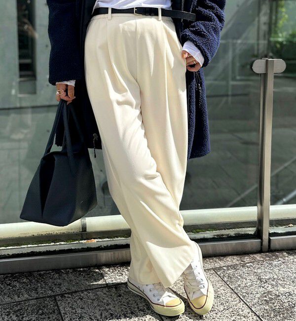 NOLLEY'S「ウォッシャブル裏起毛イージーワイドパンツ」|その他|