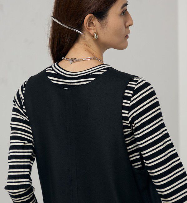 NOLLEY'S「《セットアップ対応》ウォッシャブル両面起毛2WAYワンピース」|ワンピース|