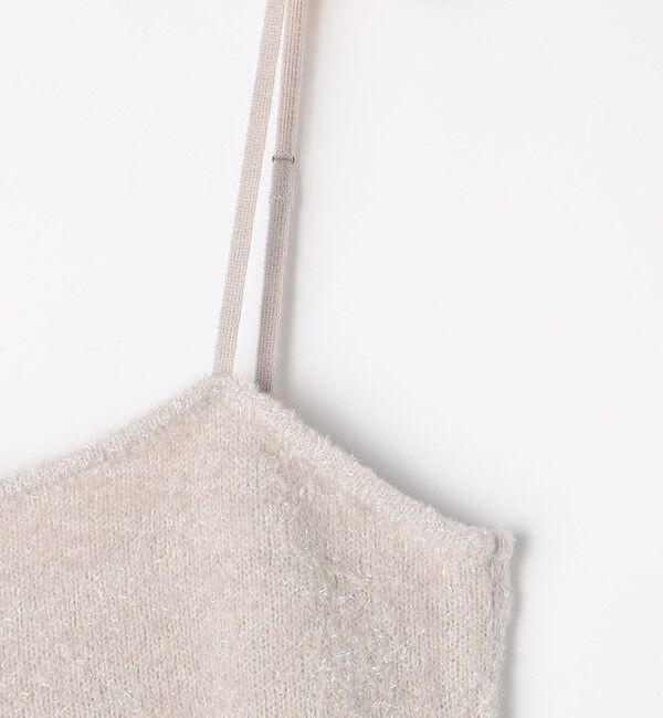 NOLLEY'S sophi「《セットアップ対応》《手洗い可能》キラキラフェザーフレアビスチェ」|ニット・セーター|