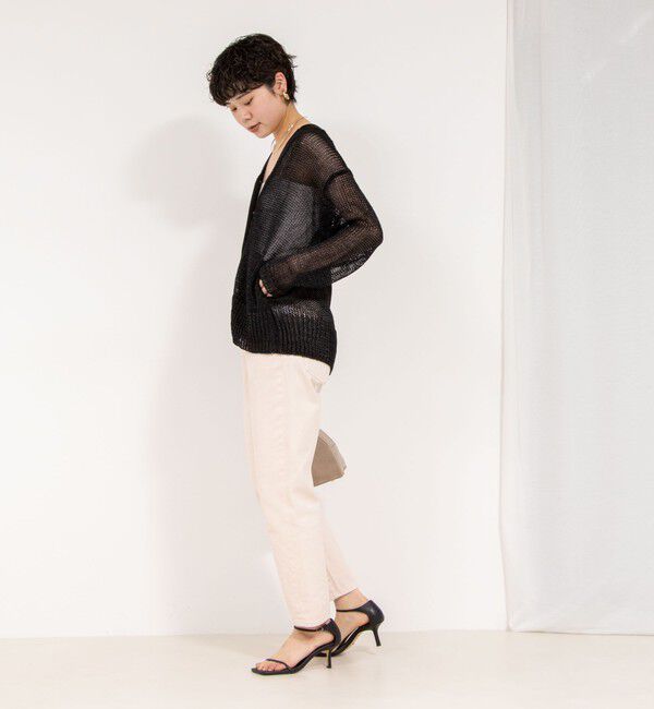 Rie Miller「【RM denim】ハイウエストスリムテーパードデニム」|デニム|