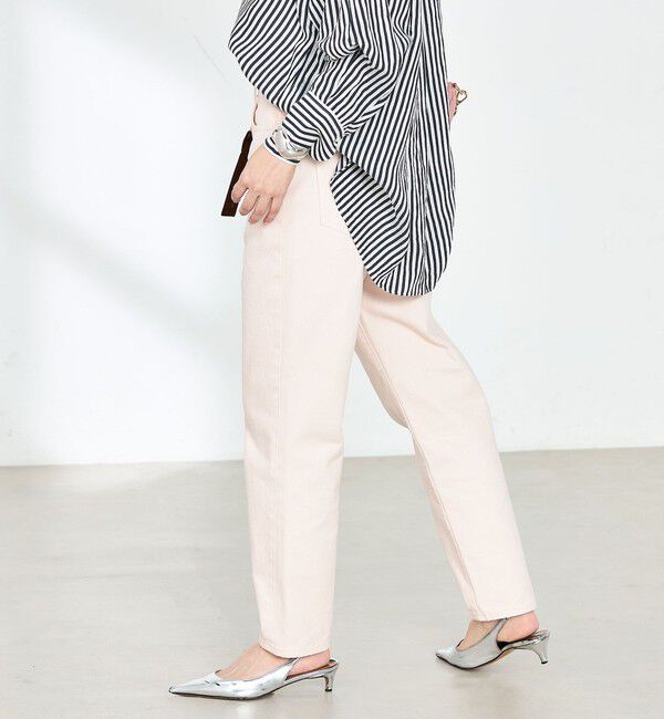 Rie Miller「【RM denim】ハイウエストスリムテーパードデニム」|デニム|