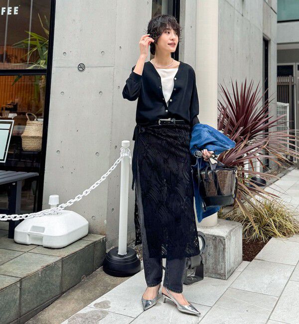 Rie Miller「【RM denim】ハイウエストスリムテーパードデニム」|デニム|