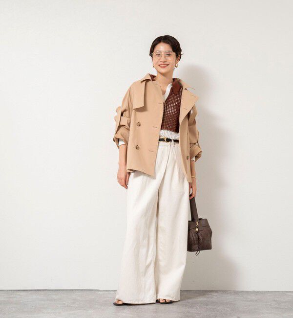 Rie Miller「【RM denim】リネン混ラップワイドパンツ」|その他|