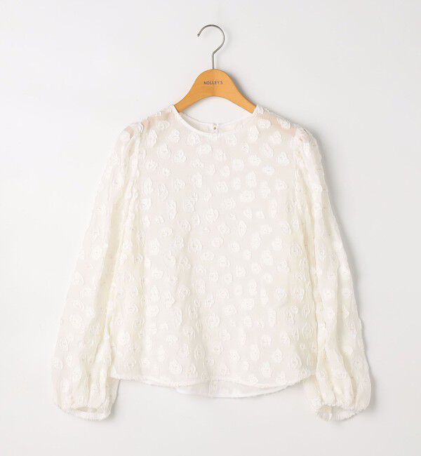 NOLLEY'S「【KIRYU】ウォッシャブル花柄ジャガードブラウス」|シャツ・ブラウス|