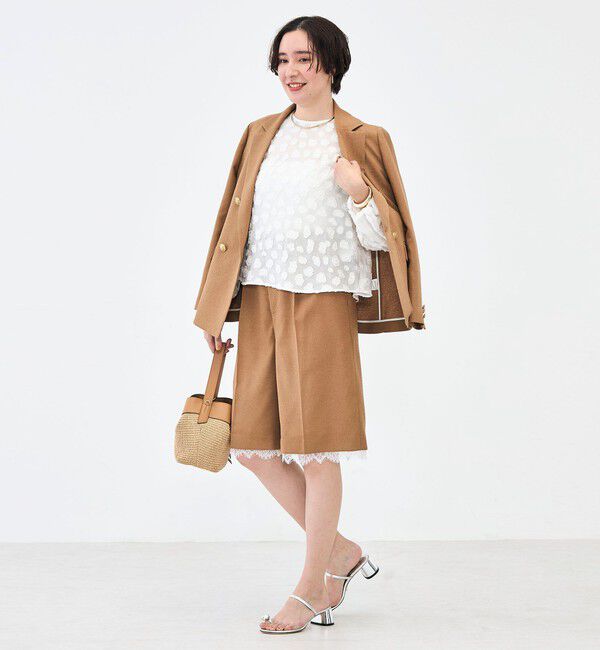 NOLLEY'S「【KIRYU】ウォッシャブル花柄ジャガードブラウス」|シャツ・ブラウス|