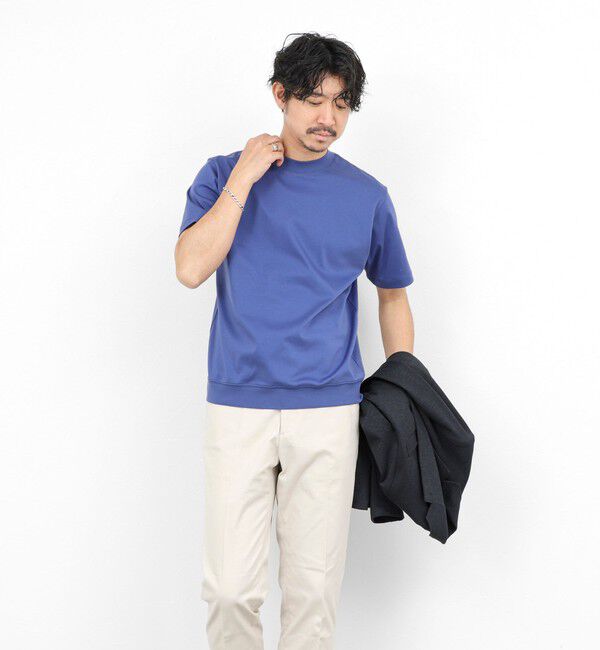 NOLLEY'S goodman「《ビジカジ対応》シルケットスムース クルーネックドレスTシャツ 26SS」|Tシャツ・カットソー|