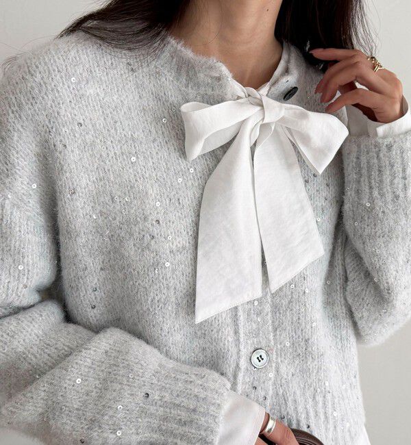 fredy emue「ボウタイギャザーブラウス」|シャツ・ブラウス|
