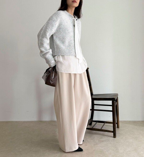 fredy emue「ボウタイギャザーブラウス」|シャツ・ブラウス|