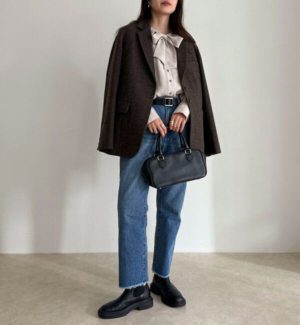 fredy emue「ボウタイギャザーブラウス」|シャツ・ブラウス|