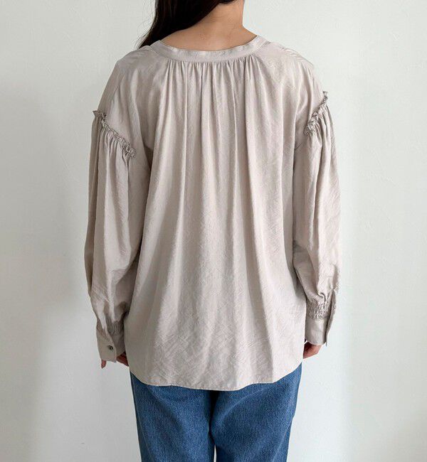 fredy emue「ボウタイギャザーブラウス」|シャツ・ブラウス|